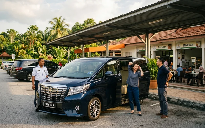 An R&R stop on the Malaysian expressway network