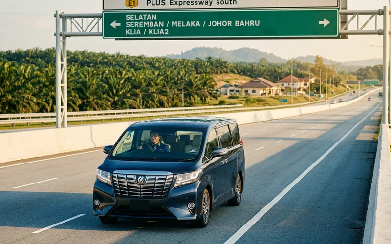 The PLUS Highway heading south toward Malacca