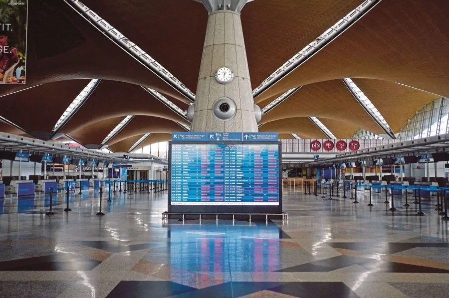 The check-in hall at KLIA Terminal 1