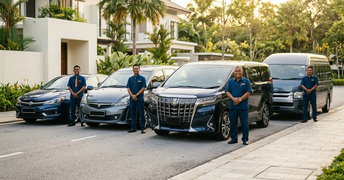 The MyTranslane fleet: sedan, MPV, luxury MPV, and mini coach