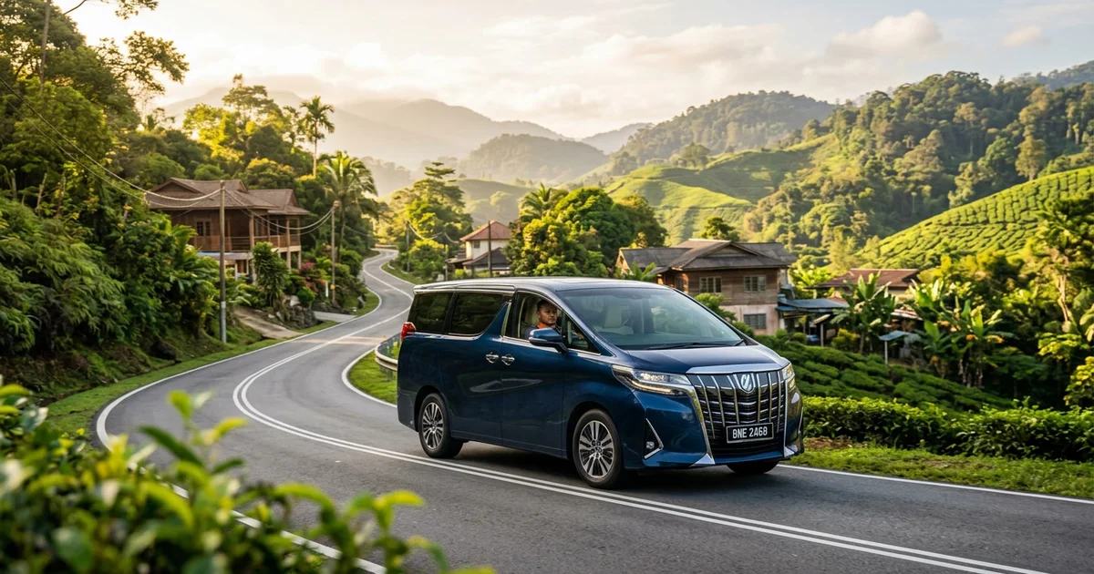 A scenic highland road out of Kuala Lumpur
