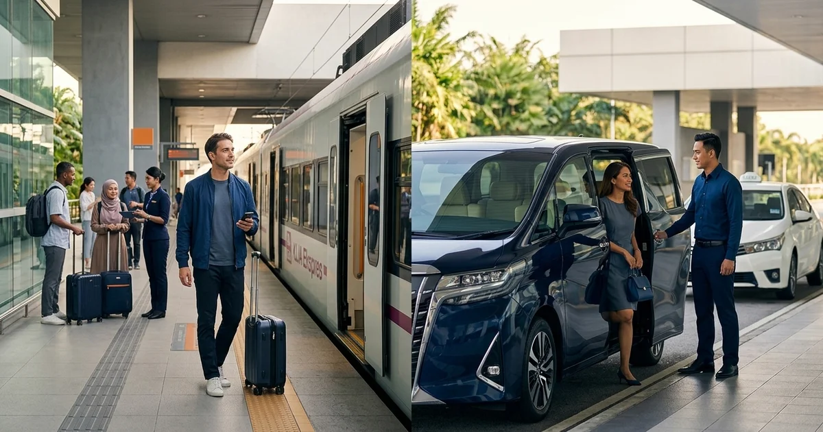 The three main ways to get from KLIA into Kuala Lumpur