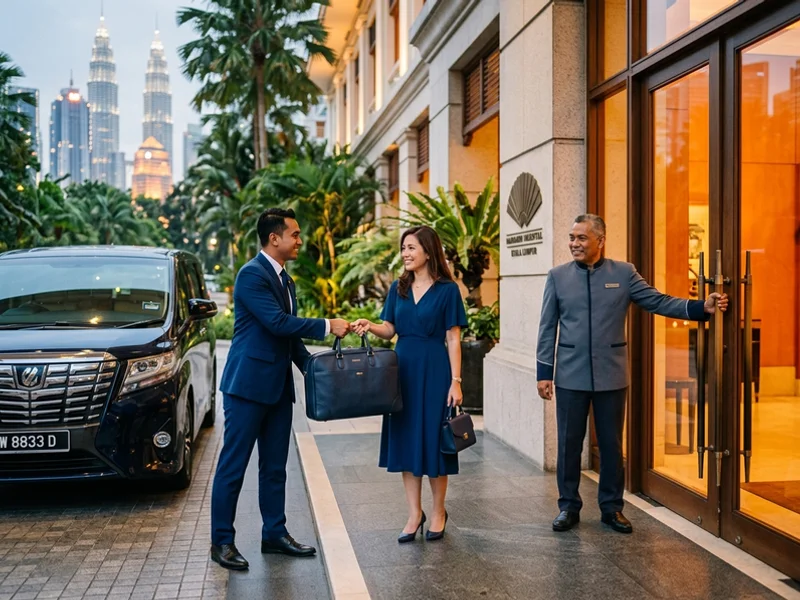 Door-to-door drop-off at a Kuala Lumpur hotel