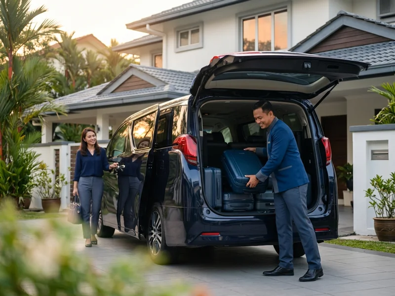 Door-to-door pickup before an interstate journey