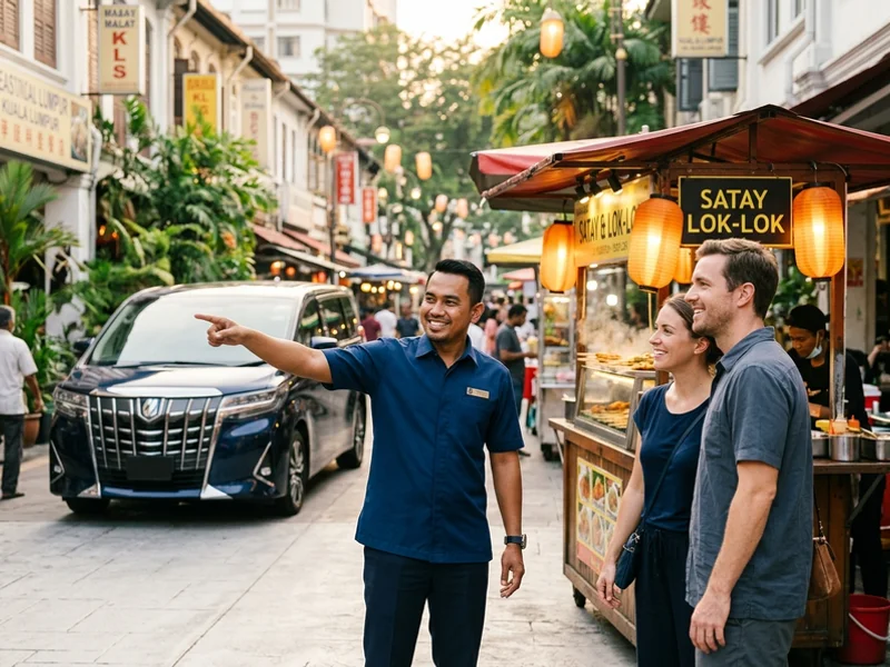 Driver-guide recommending a local food stop