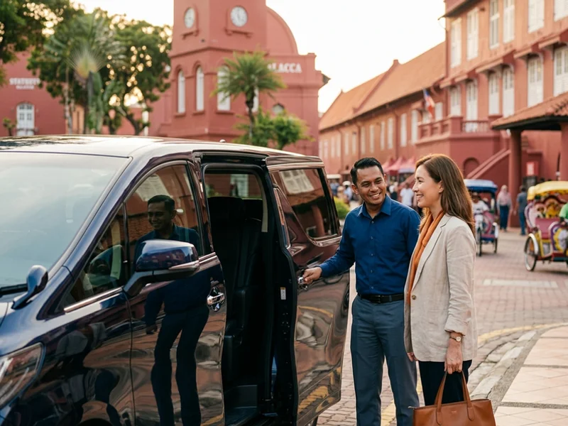 Arrival in the Malacca heritage area