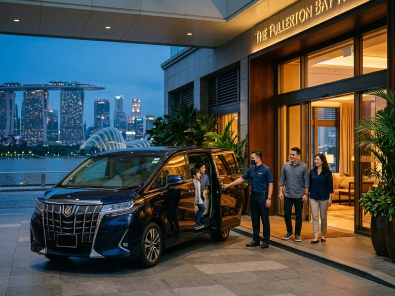 Arrival at a Singapore hotel